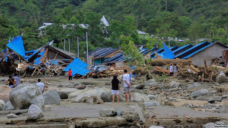 Kondisi wilayah terdampak banjir di Sentani, Papua (Foto: Reuters)