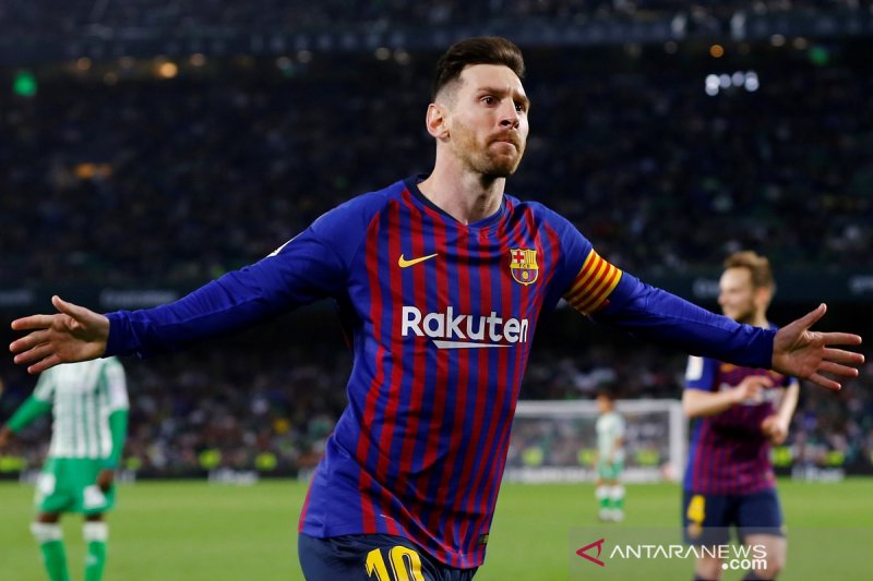 Megabintang Barcelona Lionel Messi (REUTERS/Marcelo del Pozo)	