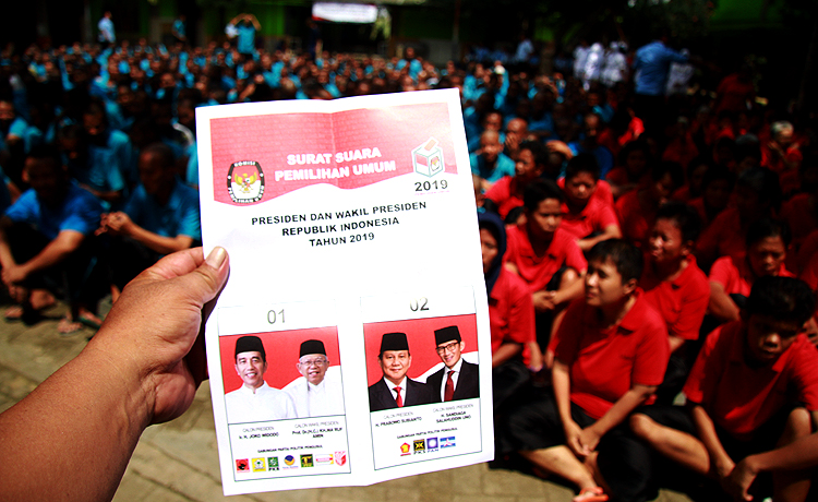 Sosialisasi Pemilu di Panti Sosial Bina Harapan, Jakarta Barat (foto: Robinsar Nainggolan/Law-justice.co)