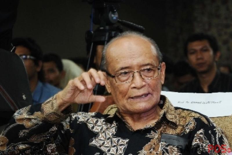 Almarhum Mantan Ketua Umum PP Muhammadiyah Syafii Maarif (Net)