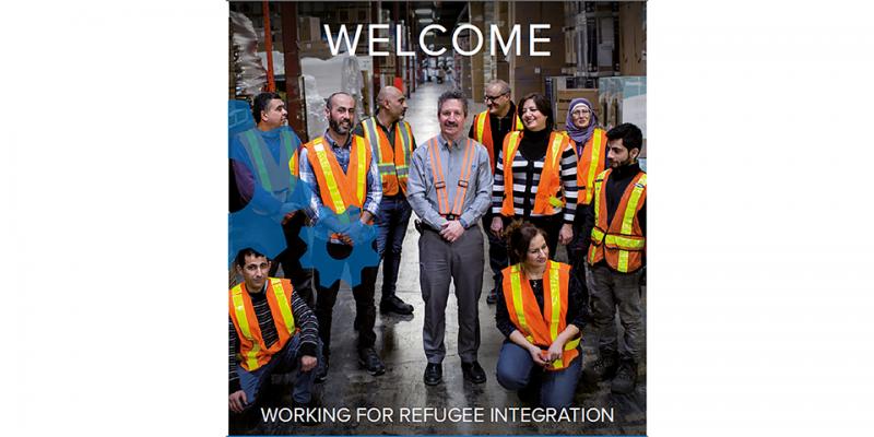 Ilustrasi pengkaryaan para pengungsi di sejumlah perusahaan ternama yang tergabung dalam program Working for Refugee Integration (cir-onlus)