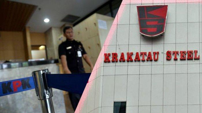 Komisi Pemberantasan Korupsi (KPK) menahan 3 tersangka kasus suap pengadaan barang dan jasa di PT Krakatau Steel (Foto:  Tribunnews.com)