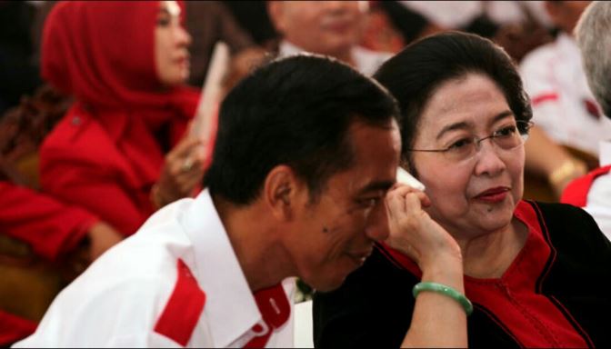 Presiden Joko Widodo dan Ketua DPP PDIP  Megawati Soekarno Putri 