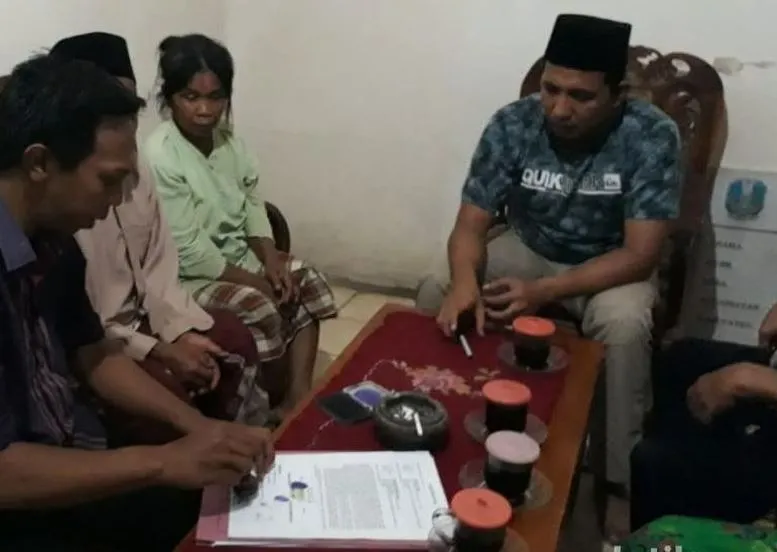 Proses damai soal mertua yang laporkan menantu di Probolinggo (Foto: Istimewa)