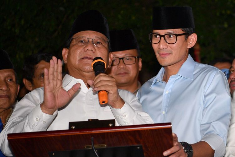 Pasangan Calon Presiden Prabowo Subianto dan Sandiaga Uno (Ist)