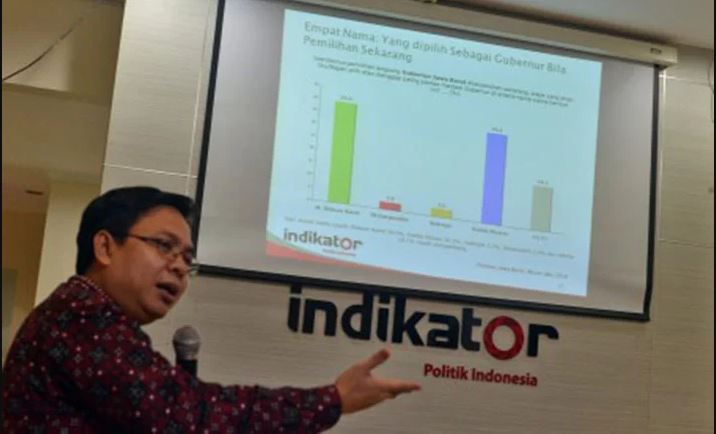 Direktur Eksekutif Indikator Politik Indonesia, Burhanuddin Muhtadi (Foto: Tagar News)
