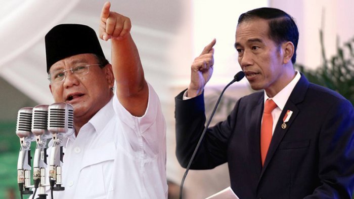 Capres Prabowo dan Jokowi (Foto: Poskota)