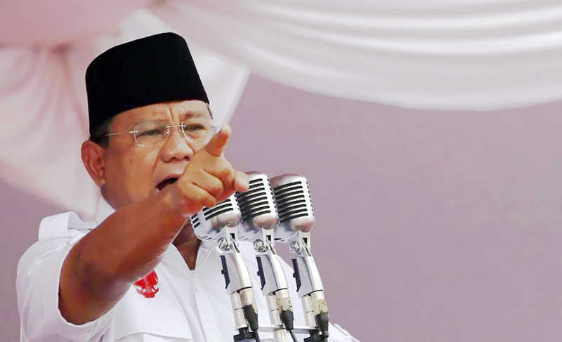 Calon presiden nomor urut 02 Prabowo Subianto (Foto: Geotimes)