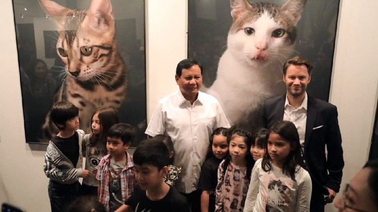 Prabowo Subianto hadiri pameran foto Bobby The Cat. (Foto: Dok. Tim Prabowo)