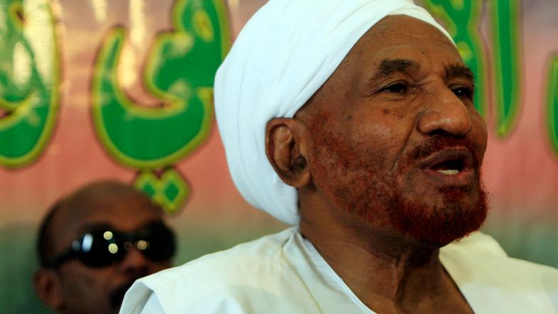 Tokoh oposisi terkemuka Sudan, Sadiq al-Mahdi (Foto: Al Arabiya)