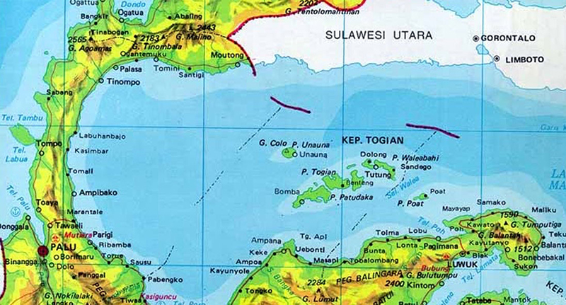 Peta Provinsi Sulawesi Tengah (Foto: Kitanesia)