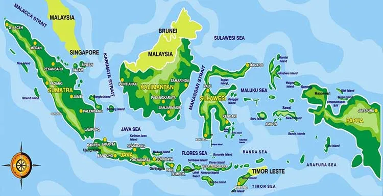 Peta Negara Indonesia. (Istimewa).