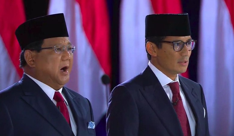 Calon presiden nomor urut 02, Prabowo Subianto dan Sandiaga Uno