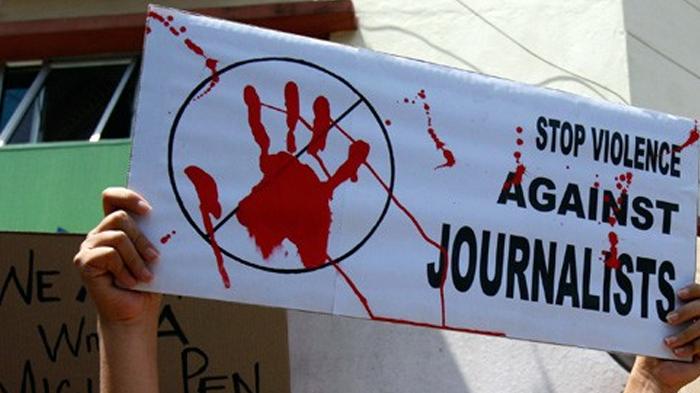 Stop kekerasan terhadap jurnalis (Tribunews.com)