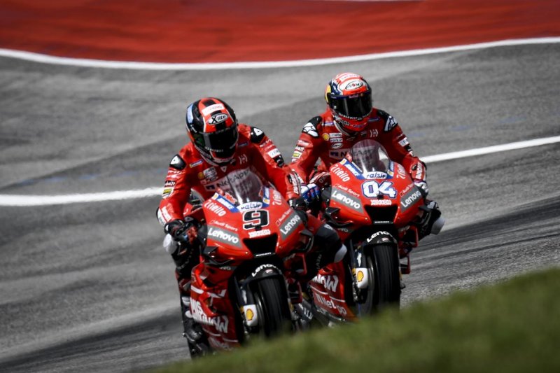 Duo Ducati, Danilo Petruci dan Andre Dovizioso (Foto: MotoGP)