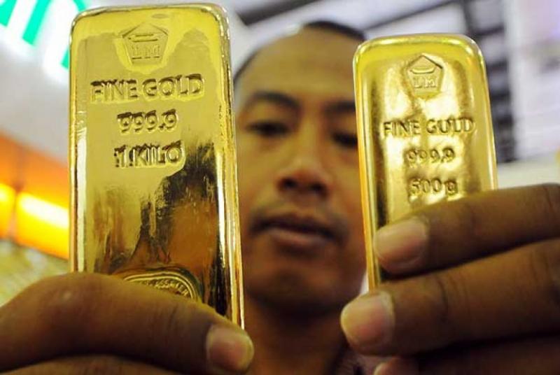Harga emas per hari ini mengalami kenaikan Rp 5.000 per gram./Sumber: Republika.co.id