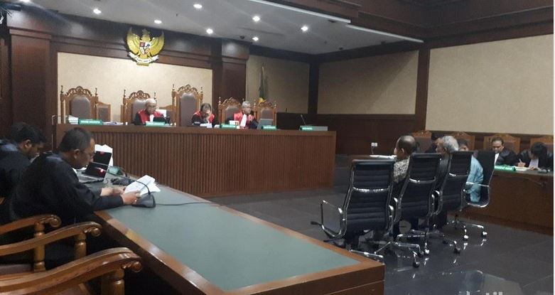 Sidang korupsi anggota DPRD Sumatra Utara (Foto: Detik)