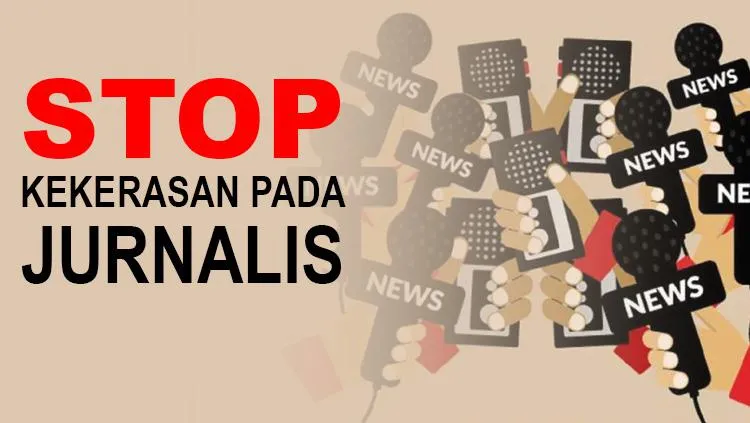Ilustrasi Poster Menolak Kekerasan Terhadap Jurnalis (penanegeri)