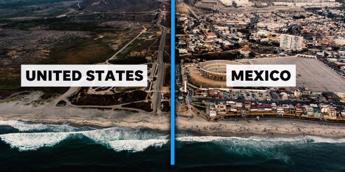 Kota perbatasan antara AS dan Meksiko (Foto: USATODAY.com)