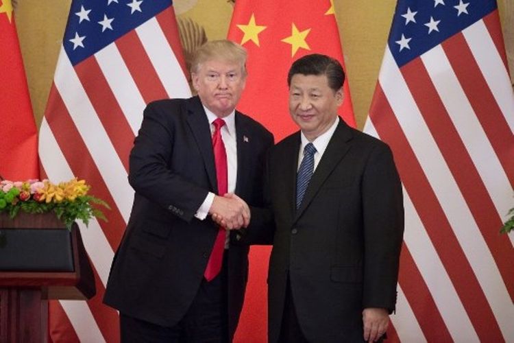 Presiden AS Donald Trump dan Presiden China Xi Jinpiang (Foto: Kompas)