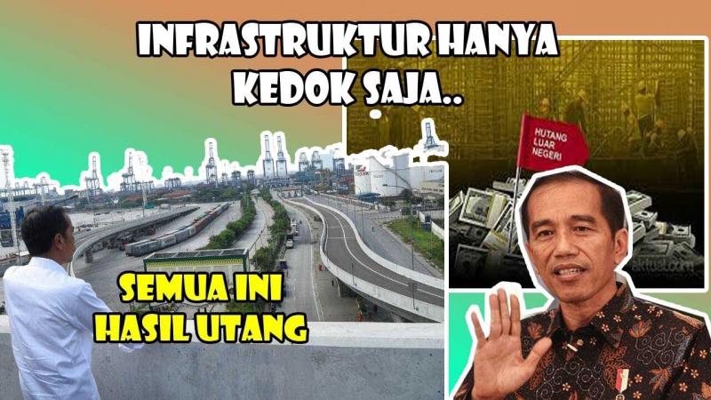 Ilustrasi Pembangunan Infrastruktur Rejim Jokowi Dengan Cara Hutang yang Bisa Membangkrutkan Negara (Ist) 