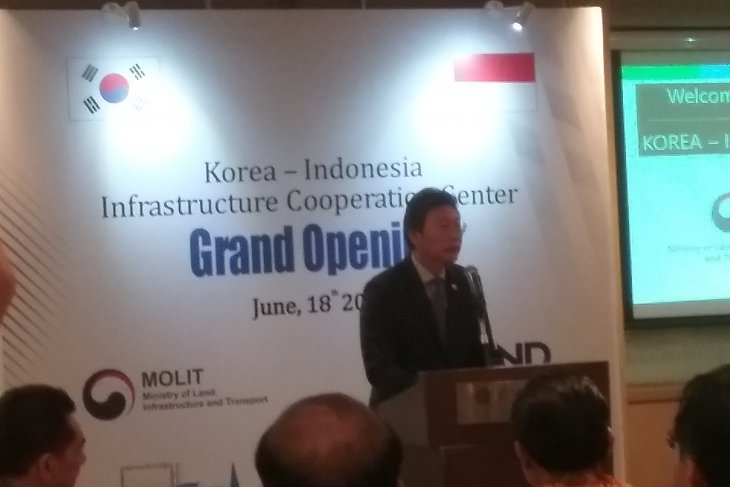 Dubes Korsel untuk Indonesia, Kim Chang Beom dalam acara peresmian Pusat Kerja Sama Infrastruktur Korea- Indonesia (The world news platform)