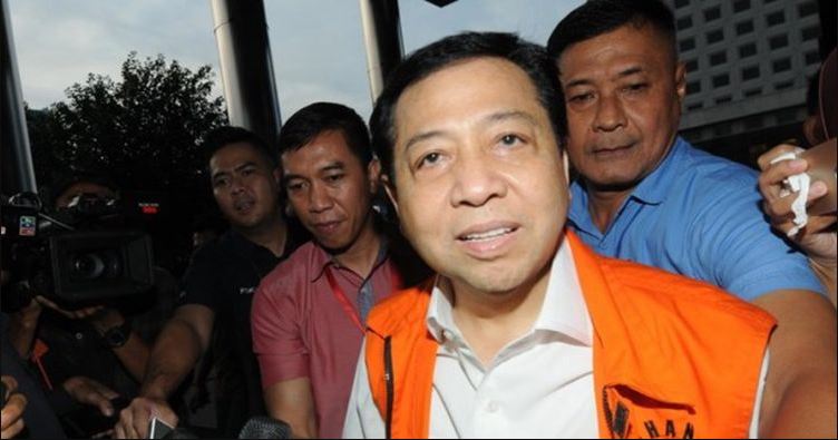 Mantan Ketua DPR RI Setya Novanto yang divonis korupsi