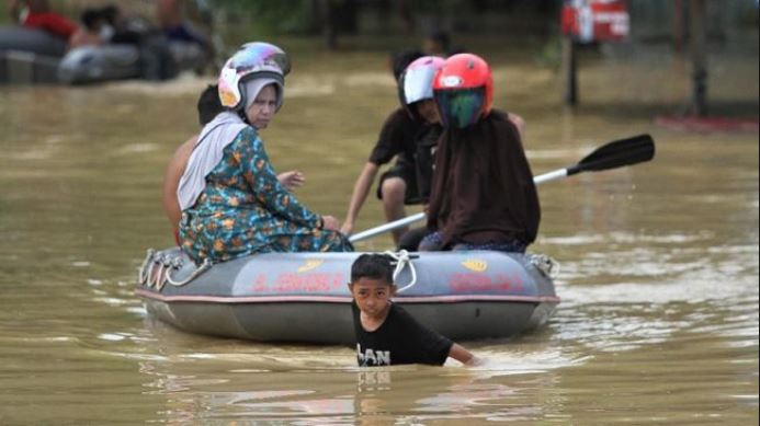 Banjir di Konawe Utara, Sulawesi Tenggara (Foto: CNN Indonesia)