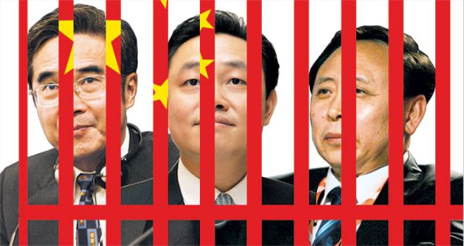 Ilustrasi koruptor di China (Foto: The New York Times)