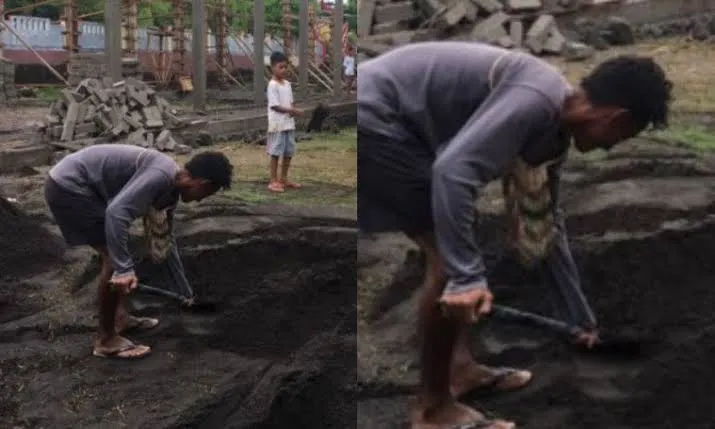Muhammad Rafdi Marajabessy, anak wakil Walikota Tidore yang bekerja sebagai kuli bangunan. (Grid/Facebook Muhammad Naufal)