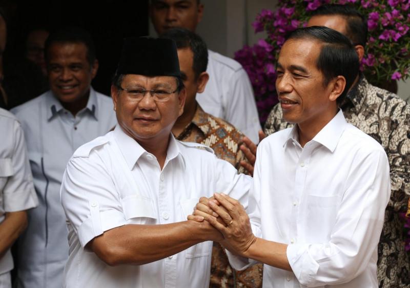 Ketum Gerindra Prabowo Subianto dan Presiden Joko Widodo (Media Indonesia)