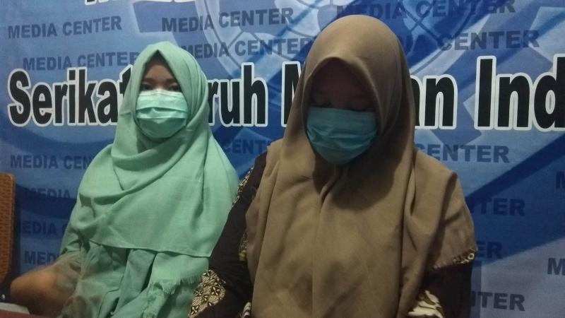 YM dan IP saat memberika keterangan kepada media di Jakarta (law-justice.co/Januardi Husin)