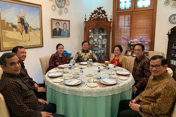 Pertemuan antara Ketua Umum Gerindra Prabowo Subianto dengan Ketua Umum PDIP Megawati Soekarnoputri. (Foto: PDIP)