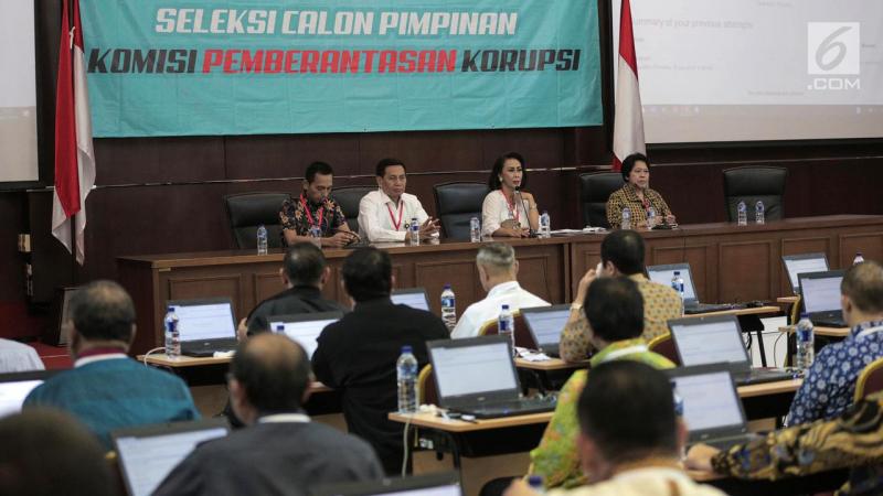 Peserta Seleksi Calon Pimpinan KPK dan Pansel. (Foto: Liputan6.com)