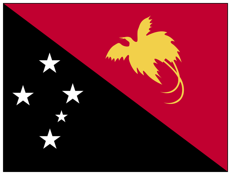 Bendera Papua Nugini (Denstoredanske) 