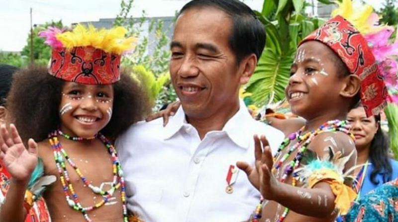 Presiden Jokowi di salah satu tempat di Provinsi Papua (Rilis.id)