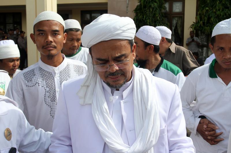 Imam Besar Front Pembela Islam (FPI) Habib Rizieq Syihab diminta polisi tak bawa massa saat diperiksa (Bidikdata.com)