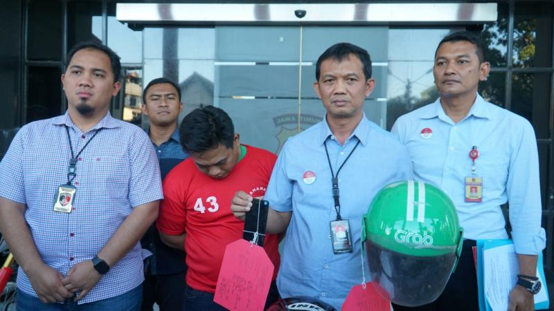 driver online pelaku pencabulan penumpangnya di Surabaya (Suksesinasional.com)