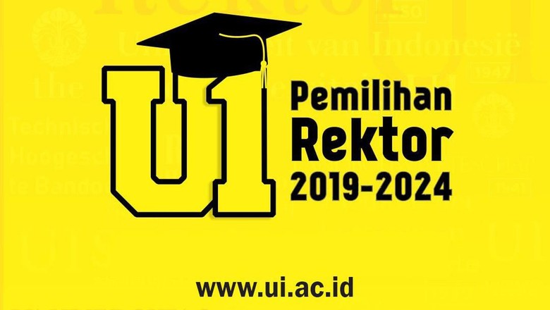 Poster pemilihan Rektor UI 2019-2024. (Foto: UI.ac.id)