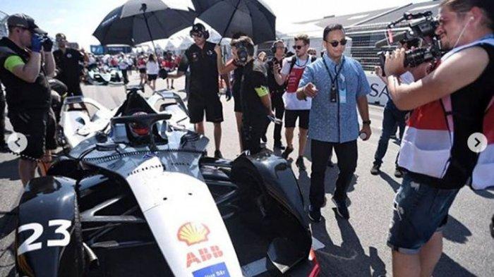 Gubernur DKI Jakarta Anies Baswedan di lintasan balap Formula E di Brooklyn, New York. (Foto: Tribunnews)
