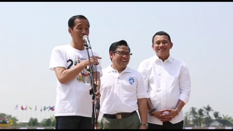 Presiden Jokowi, Ketua Umum PKB Cak Imin, dan Ketua DPP PKB Abdul Kadir Karding (FraksiPKB.com)
