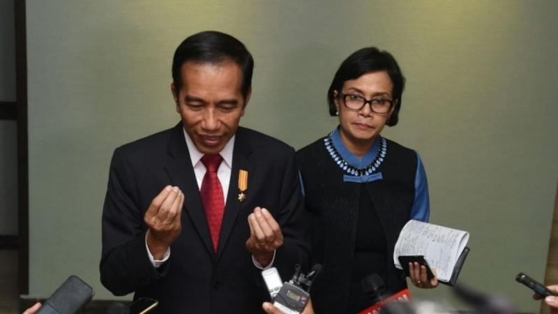 Presiden Joko Widodo dan Menteri Keuangan Sri Mulyani (Breakingnews.co.id)