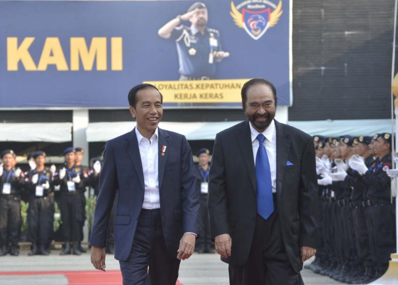 Presiden Joko Widodo dan Ketua Umum Nasdem Surya Paloh (Media Indonesia)