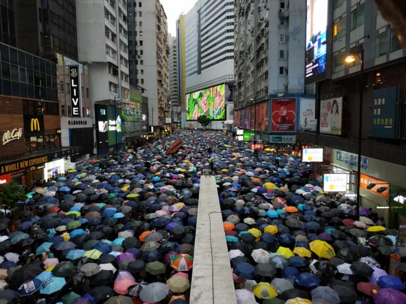 Demo besar-besaran di Hong Kong (Jawa Pos)