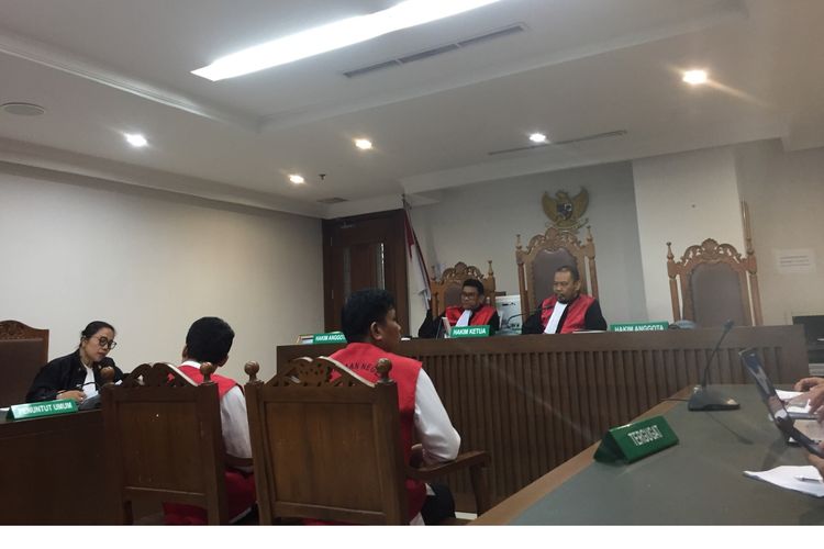 Suasana persidangan kerusuhan 21-22 Mei di Pengadilan Negeri Jakarta Pusat. (Kompas.com)