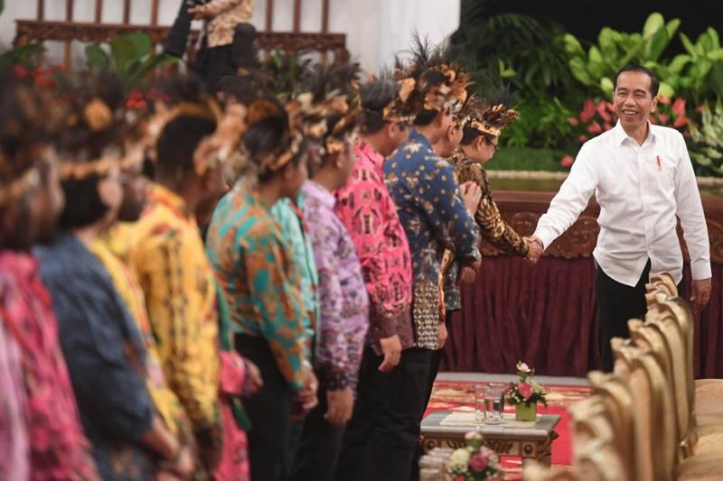 Presiden Joko Widodo bertemu dengan para tokoh Papua (Medcom.id)