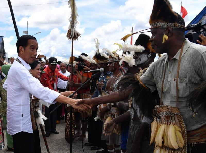 Presiden Joko Widodo saat berkunjung ke Papua (INNEWS.co.id)