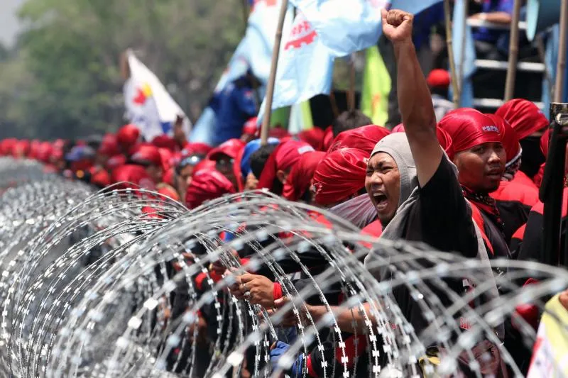 Demo buruh (Rappler.com)
