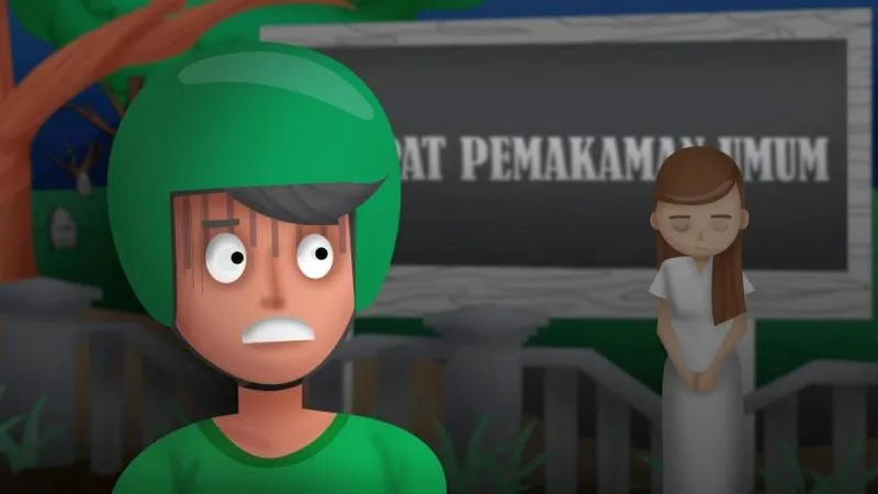 Ilustrasi ojol mistis (YouTube/Rizky Riplay)