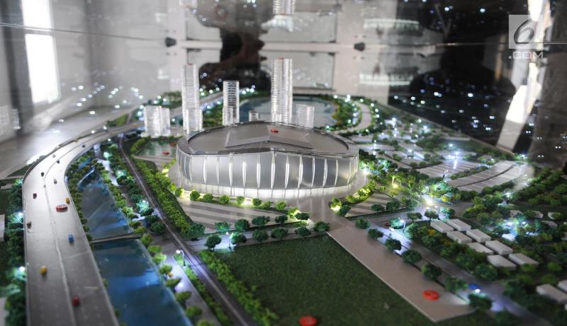Maket Jakarta International Stadium (Liputan6.com)